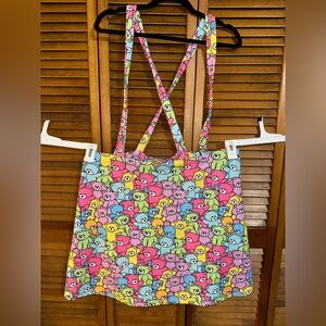 SHEIN Colorful Bears Print Suspender Skirt 4X